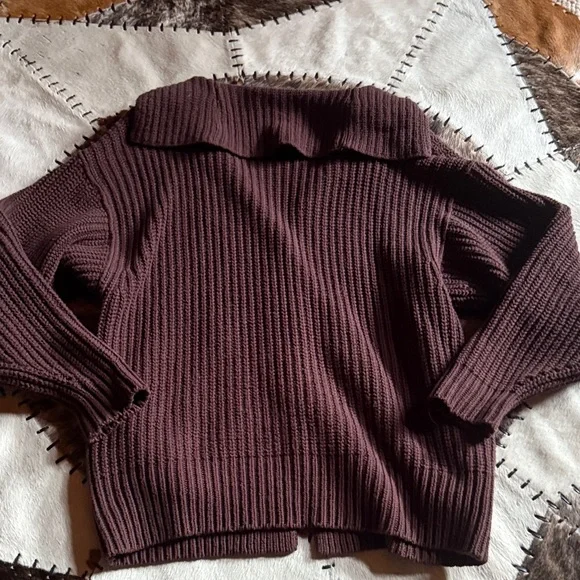 Free People Dark Brown Hooded Cardigan - Picture 8 of 8